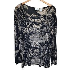 Chico's Top Knit Jersey Travelers